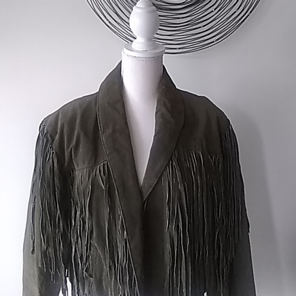 Styleworks Jackets & Blazers - Vintage - Suede Jacket with  Fringes